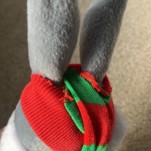 Vintage 1992 McDonald’s Looney Tunes Warner Bros. Christmas Bugs Bunny Plush Toy - Picture 11 of 11